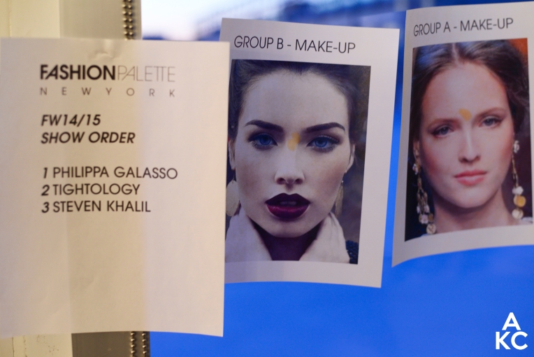 Make-up guides for the groups of models.